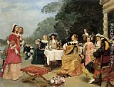 Gustave Jean Jacquet The Recital painting
